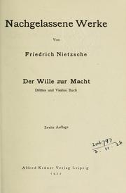 Cover of: Werke by Friedrich Nietzsche