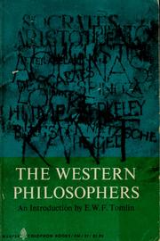 Cover of: The Western philosophers: an introduction