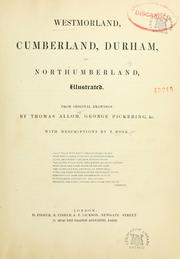 Cover of: Westmorland, Cumberland, Durham, and Northumberland, illustrated by Thomas.* Rose