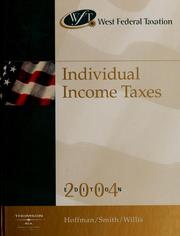 Cover of: West federal taxation: individual income taxes