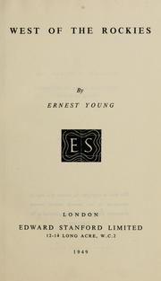 Cover of: West of the Rockies by Ernest Young