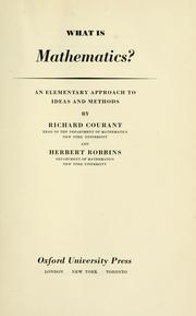 Cover of: What is Mathematics? by Richard Courant