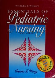 Cover of: Whaley & Wong's Essentials of pediatric nursing