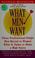 Cover of: What men want