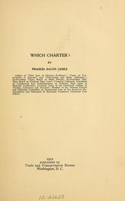Cover of: Which charter?