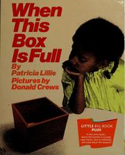Cover of: When this box is full by Patricia Lillie