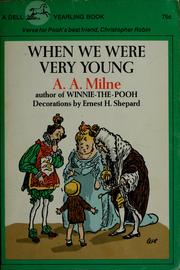 Cover of: When we were very young. by A. A. Milne