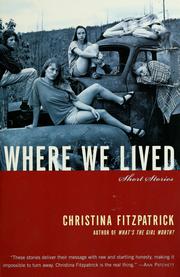 Front cover of Where we lived by Christina Fitzpatrick