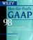 Cover of: Wiley not-for-profit GAAP 98