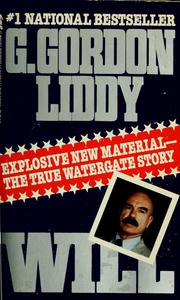 Cover of: Will: the autobiography of G. Gordon Liddy.