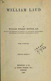 Cover of: William Laud | William Holden Hutton