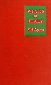 Cover of: Wines of Italy by T. A. Layton