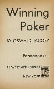 Cover of: Winning poker. | Oswald Jacoby