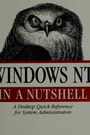 Cover of: Windows NT in a nutshell by Eric Pearce