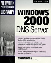 Cover of: Windows 2000 DNS Server by Wong, William