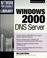 Cover of: Windows 2000 DNS Server