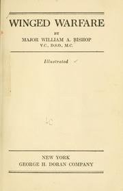 Cover of: Winged warfare by William Avery Bishop