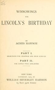 Winnowings for Lincoln's birthday