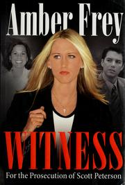 Cover of: Witness for the prosecution of Scott Peterson