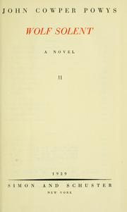 Cover of: Wolf Solent by Theodore Francis Powys
