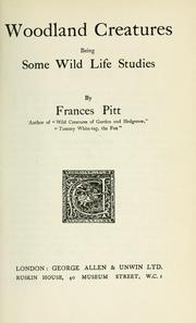 Cover of: Woodland creatures by Frances Pitt