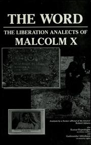 Cover of: The word: the liberation analects of Malcolm X