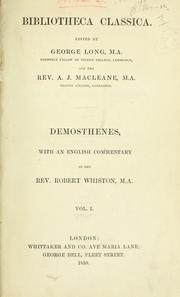 Cover of: [Works] by Demosthenes