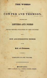 Cover of: The works of Cowper and Thomson by William Cowper