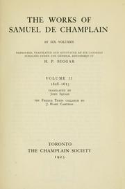 Cover of: The works of Samuel de Champlain