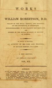 Cover of: The works of William Robertson ... by William Robertson