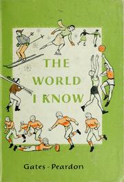 Cover of: The world I know