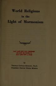 Cover of: World religions in the light of Mormonism