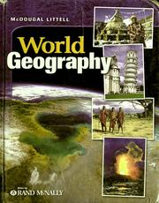 Cover of: World geography