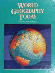 Cover of: World geography today | Robert J. Sager