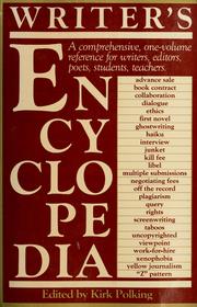 Writer's encyclopedia by Kirk Polking, Joan Bloss