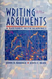 Cover of: Writing arguments by John D. Ramage