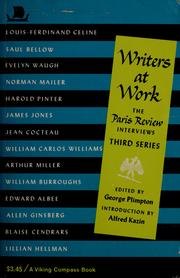Cover of: Writers at work: the Paris review interviews.