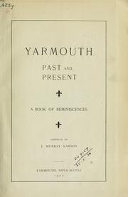 Cover of: Yarmouth, past and present: a book of reminiscences