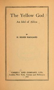 Cover of: The Yellow God by H. Rider Haggard