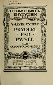 Cover of: Y llyfr cyntaf Pryderi fab Pwyll