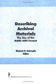 Cover of: Describing Archival Materials by Richard P. Smiraglia
