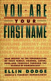 Cover of: You are your first name