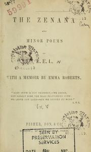 Cover of: The Zenana and minor poems