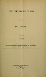 Cover of: Zur Farnflora von Celebes