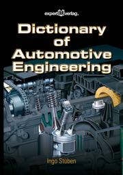 Cover of: Dictionary of Automotive Engineering