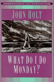 Cover of: What do I do Monday?