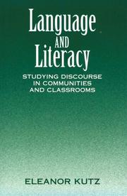 Cover of: Language and literacy by Eleanor Kutz