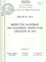 Cover of: Water for California--outlook in 1970.