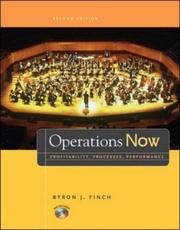 Cover of: Operations Now | Byron Finch