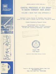Cover of: Coastal processes at Sea Bright to Ocean Township, New Jersey: Main text and appendix A
